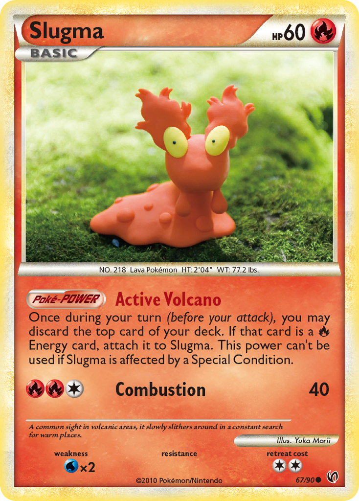 Slugma (67/90) [HeartGold & SoulSilver: Undaunted] | Card Merchant Takapuna