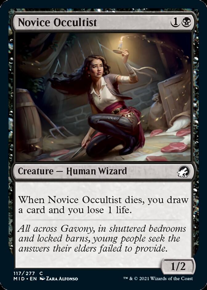 Novice Occultist [Innistrad: Midnight Hunt] | Card Merchant Takapuna