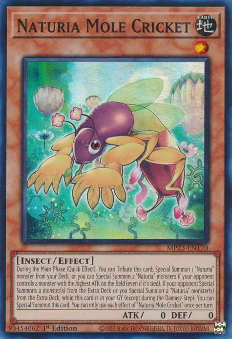 Naturia Mole Cricket [MP23-EN170] Super Rare | Card Merchant Takapuna