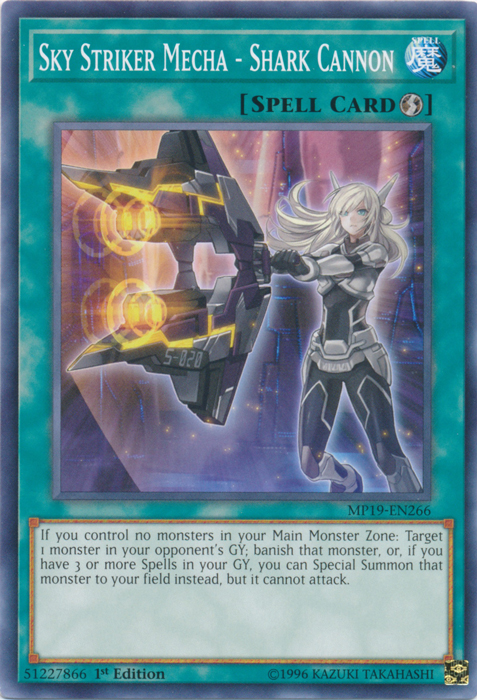 Sky Striker Mecha - Shark Cannon [MP19-EN266] Common | Card Merchant Takapuna