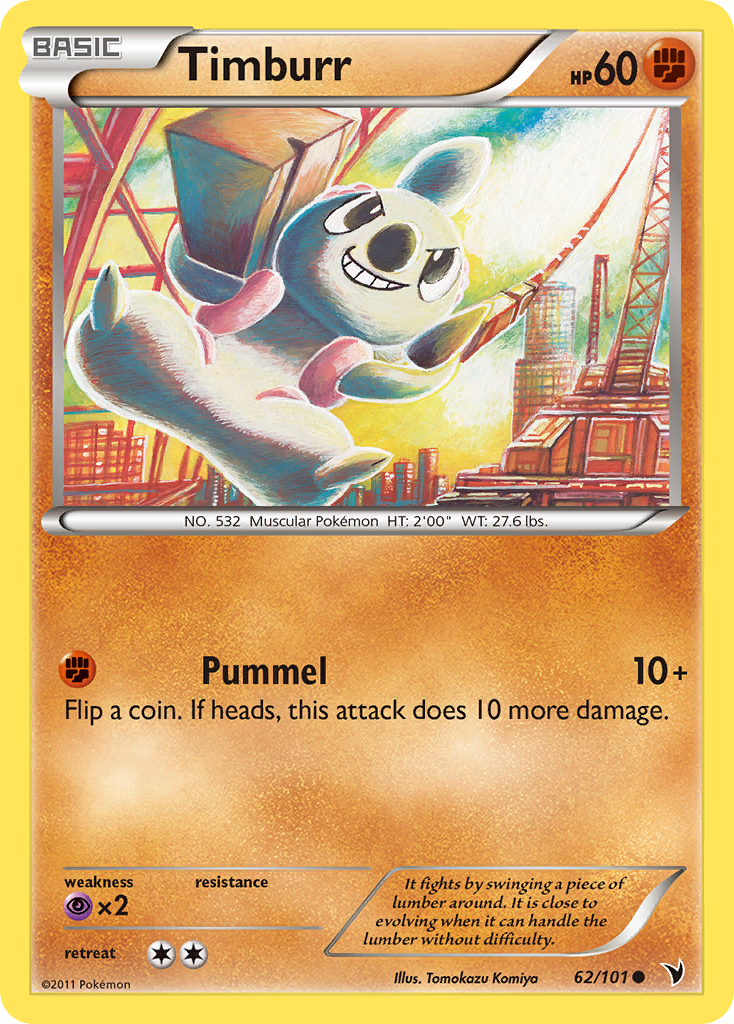 Timburr (62/101) [Black & White: Noble Victories] | Card Merchant Takapuna