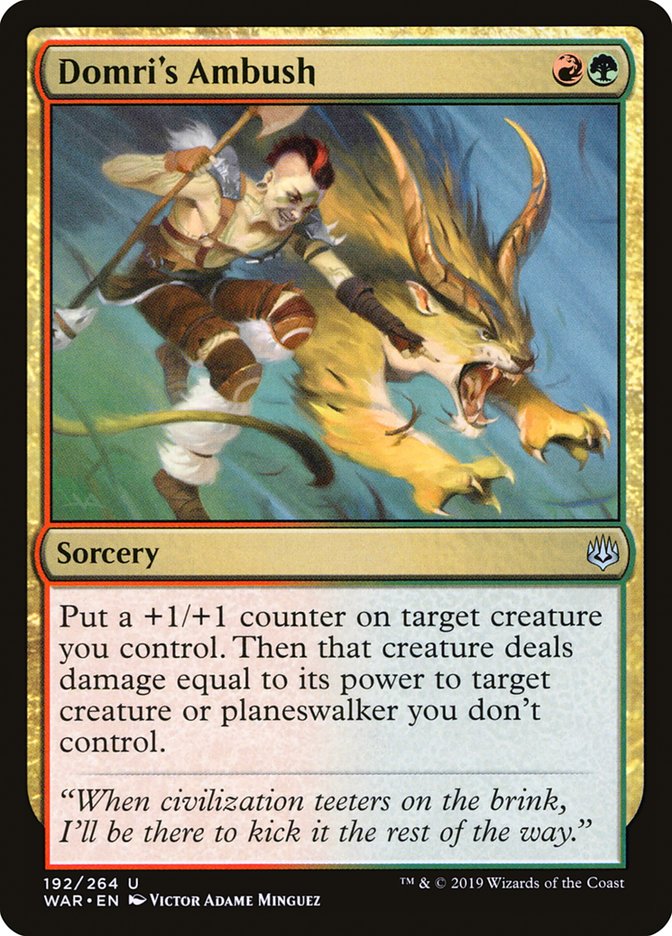 Domri's Ambush [War of the Spark] | Card Merchant Takapuna