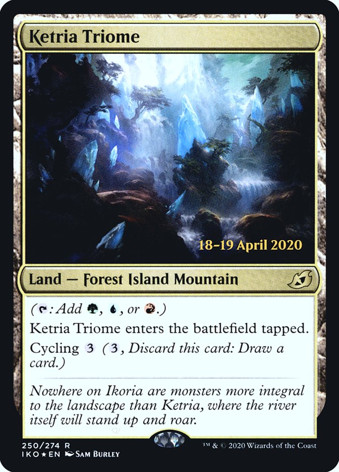Ketria Triome [Ikoria: Lair of Behemoths Prerelease Promos] | Card Merchant Takapuna