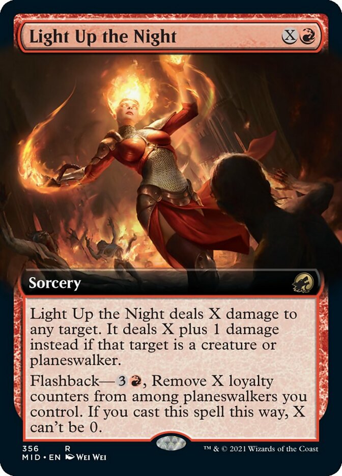 Light Up the Night (Extended Art) [Innistrad: Midnight Hunt] | Card Merchant Takapuna