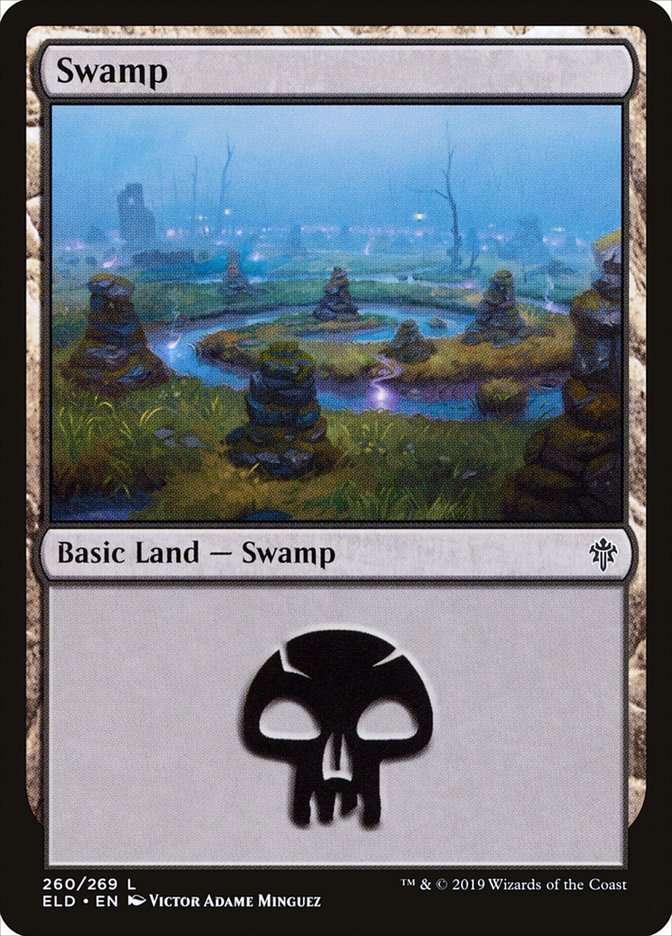 Swamp (260) [Throne of Eldraine] | Card Merchant Takapuna