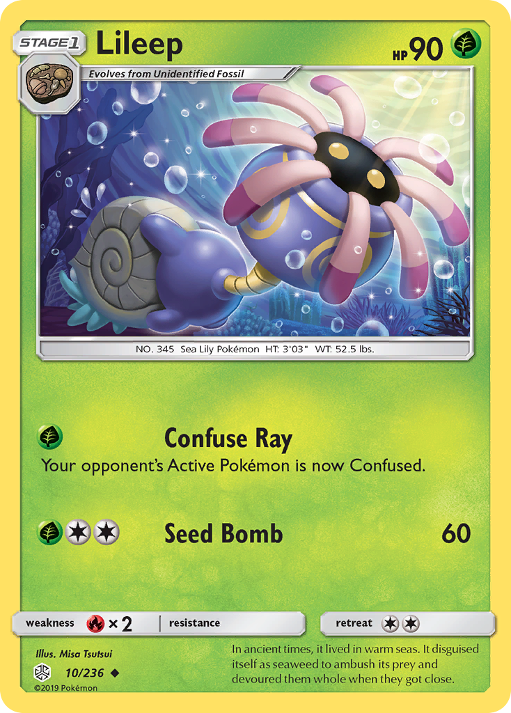 Lileep (10/236) [Sun & Moon: Cosmic Eclipse] | Card Merchant Takapuna