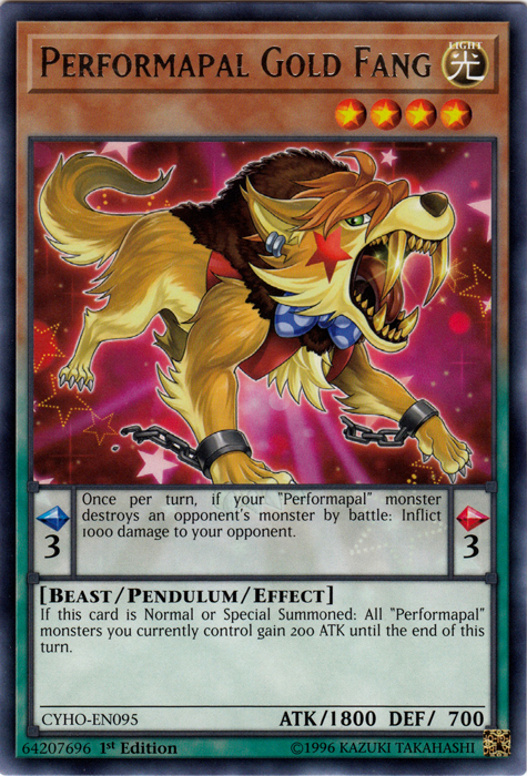 Performapal Gold Fang [CYHO-EN095] Rare | Card Merchant Takapuna