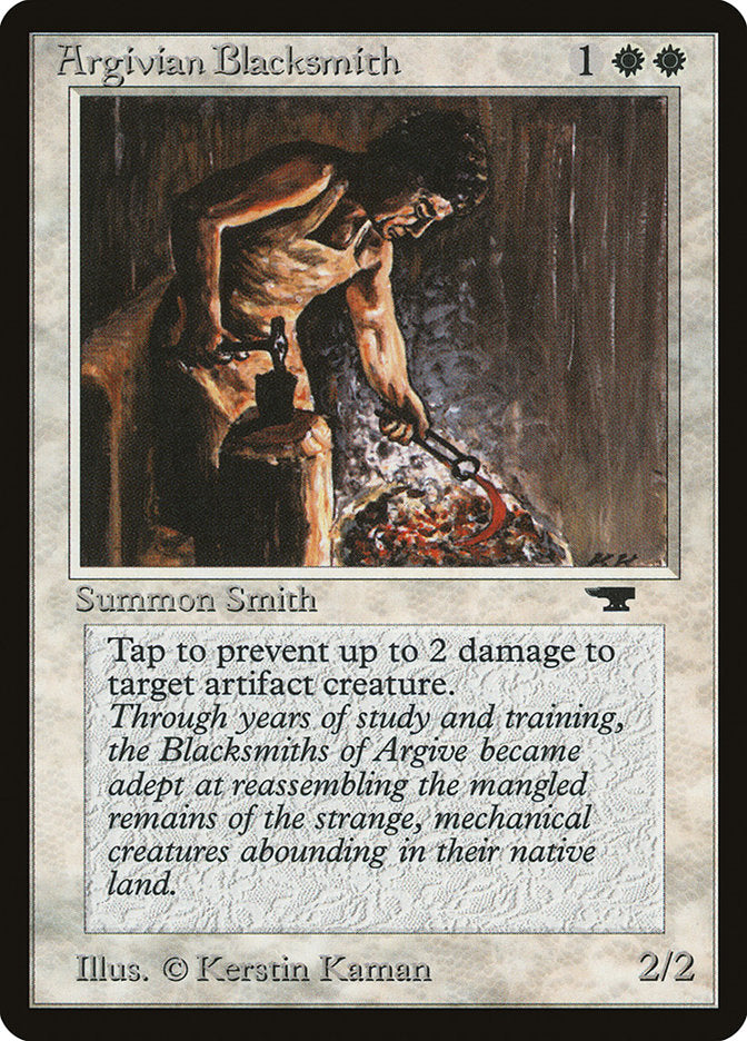 Argivian Blacksmith [Antiquities] | Card Merchant Takapuna