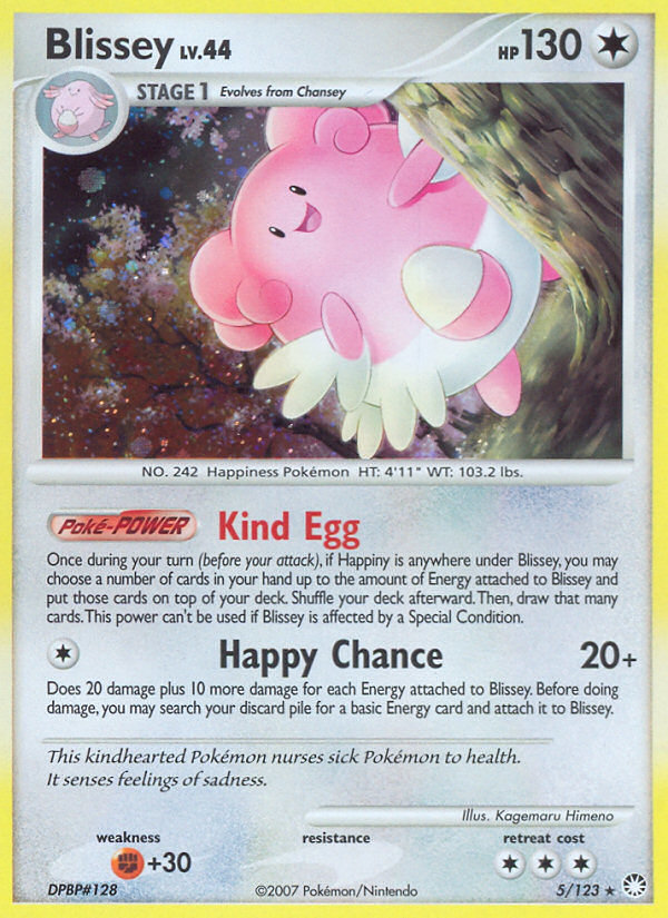 Blissey (5/123) [Diamond & Pearl: Mysterious Treasures] | Card Merchant Takapuna