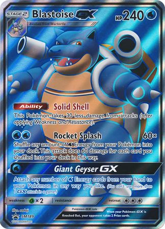 Blastoise GX (SM189) (Jumbo Card) [Sun & Moon: Black Star Promos] | Card Merchant Takapuna