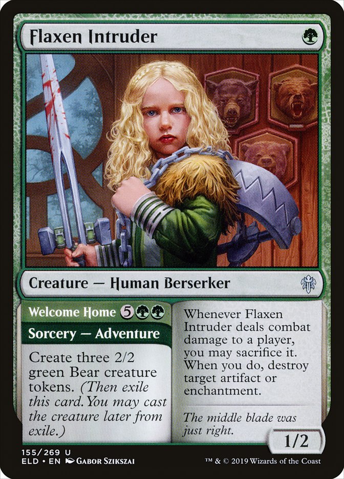 Flaxen Intruder // Welcome Home [Throne of Eldraine] | Card Merchant Takapuna