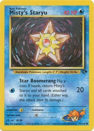Misty's Staryu (92/132) [Gym Challenge Unlimited] | Card Merchant Takapuna