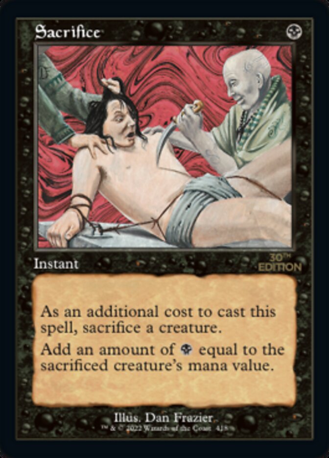 Sacrifice (Retro) [30th Anniversary Edition] | Card Merchant Takapuna