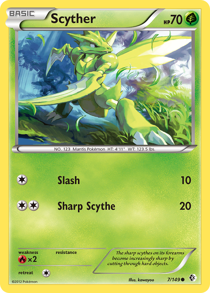 Scyther (7/149) [Black & White: Boundaries Crossed] | Card Merchant Takapuna