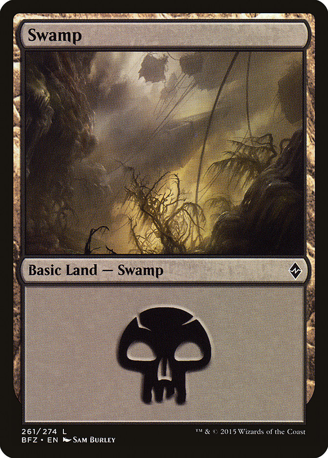Swamp (261) [Battle for Zendikar] | Card Merchant Takapuna