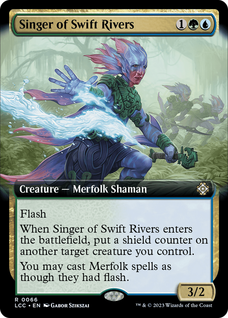 Singer of Swift Rivers (Extended Art) [The Lost Caverns of Ixalan Commander] | Card Merchant Takapuna