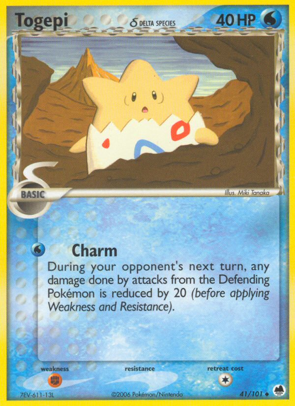 Togepi (41/101) (Delta Species) [EX: Dragon Frontiers] | Card Merchant Takapuna