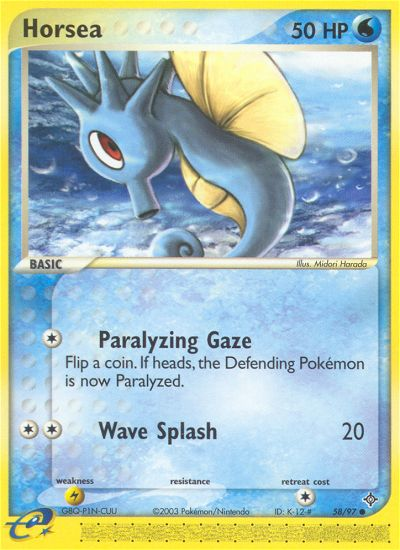 Horsea (58/97) [EX: Dragon] | Card Merchant Takapuna