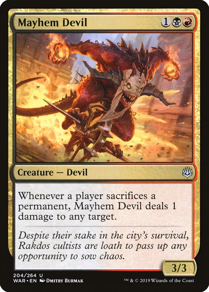 Mayhem Devil [War of the Spark] | Card Merchant Takapuna