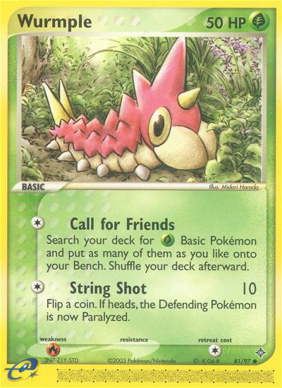 Wurmple (81/97) [EX: Dragon] | Card Merchant Takapuna