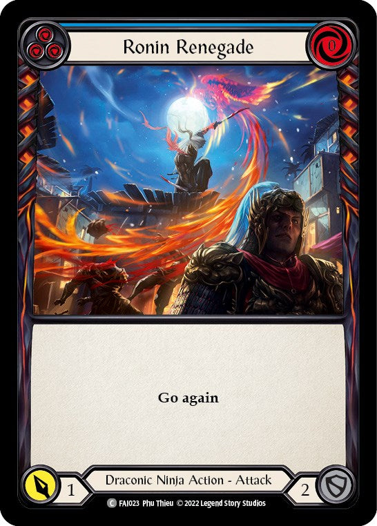 Ronin Renegade (Blue) [FAI023] (Uprising Fai Blitz Deck) | Card Merchant Takapuna