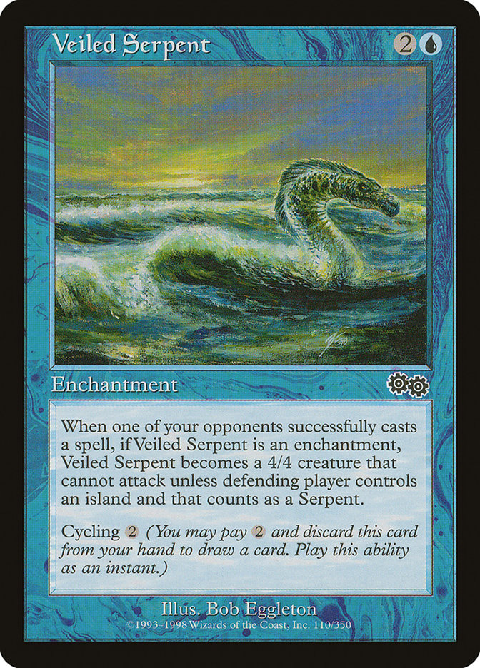 Veiled Serpent [Urza's Saga] | Card Merchant Takapuna