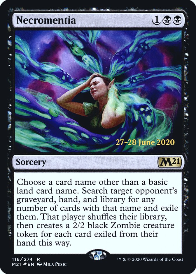 Necromentia [Core Set 2021 Prerelease Promos] | Card Merchant Takapuna