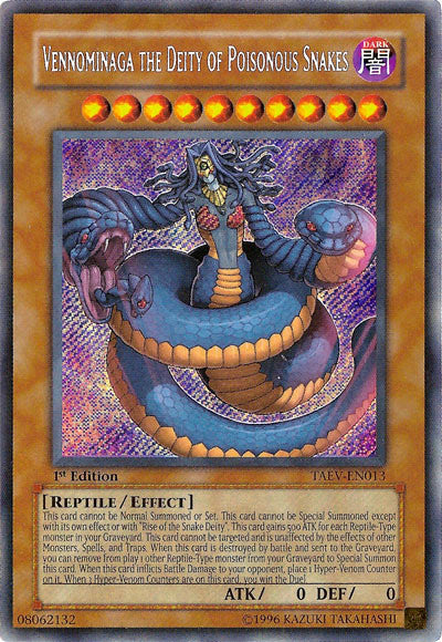 Vennominaga the Deity of Poisonous Snakes [TAEV-EN013] Secret Rare | Card Merchant Takapuna