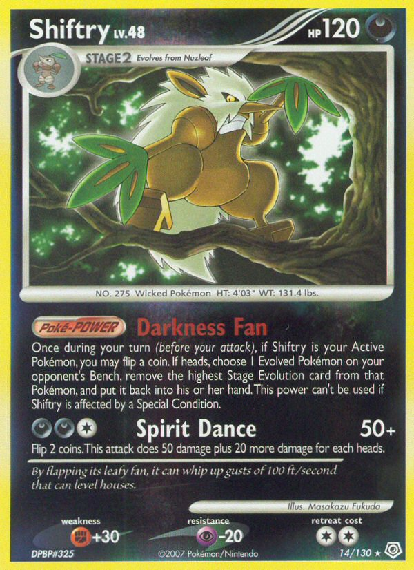 Shiftry (14/130) [Diamond & Pearl: Base Set] | Card Merchant Takapuna