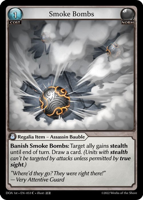 Smoke Bombs (053) [Dawn of Ashes: 1st Edition] | Card Merchant Takapuna