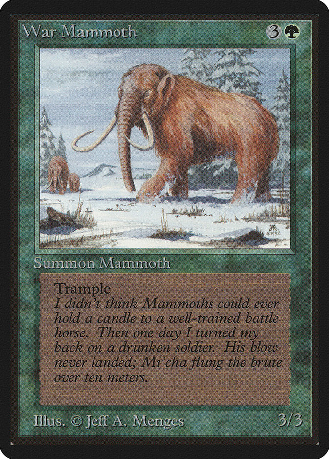 War Mammoth [Beta Edition] | Card Merchant Takapuna