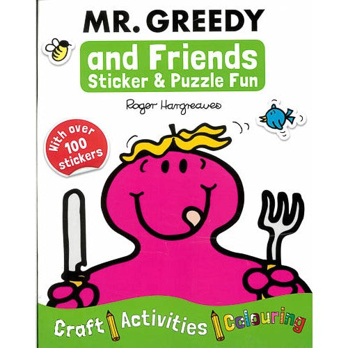 Mr. Greedy and friends sticker and puzzle fun | Card Merchant Takapuna