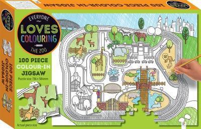 100 Piece Colour-In Jigsaw - The Zoo | Card Merchant Takapuna