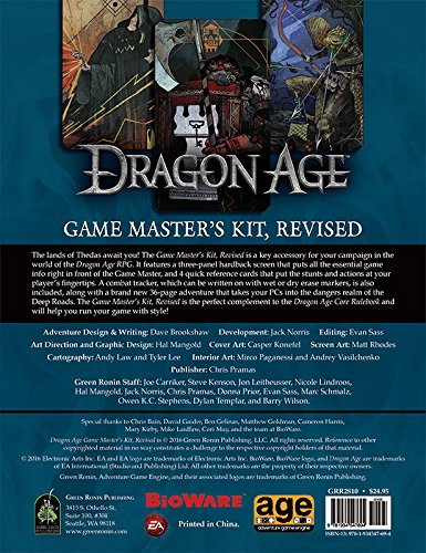 Dragon Age Game Master's Kit, Revised Edition | Card Merchant Takapuna