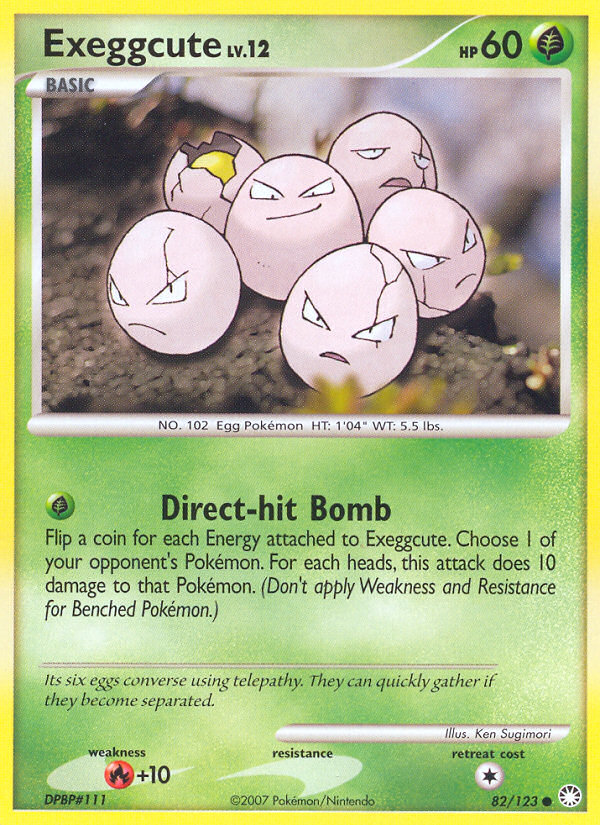 Exeggcute (82/123) [Diamond & Pearl: Mysterious Treasures] | Card Merchant Takapuna