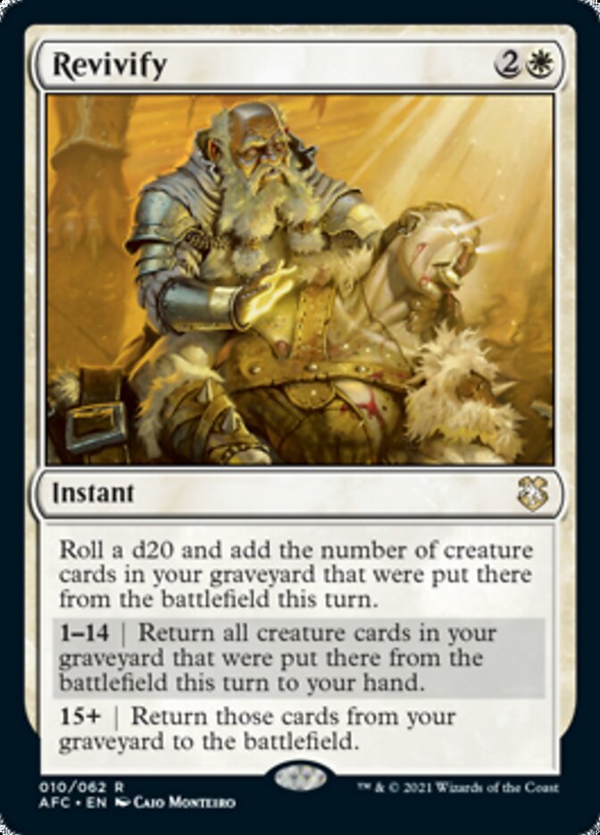 Revivify [Dungeons & Dragons: Adventures in the Forgotten Realms Commander] | Card Merchant Takapuna