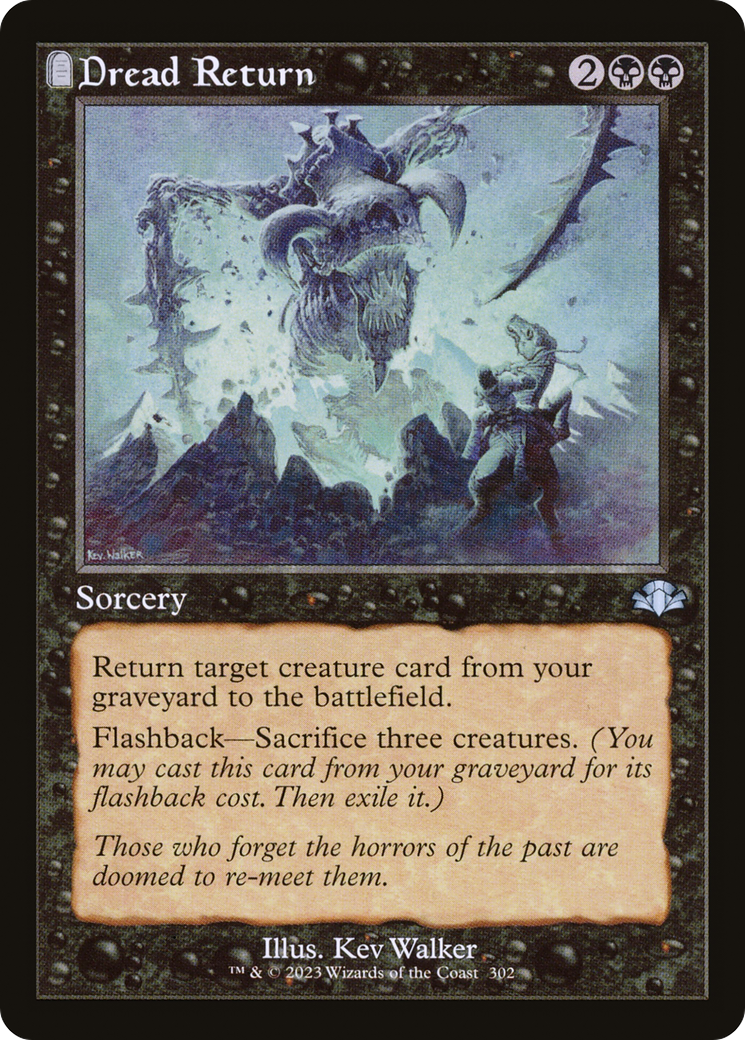 Dread Return (Retro) [Dominaria Remastered] | Card Merchant Takapuna