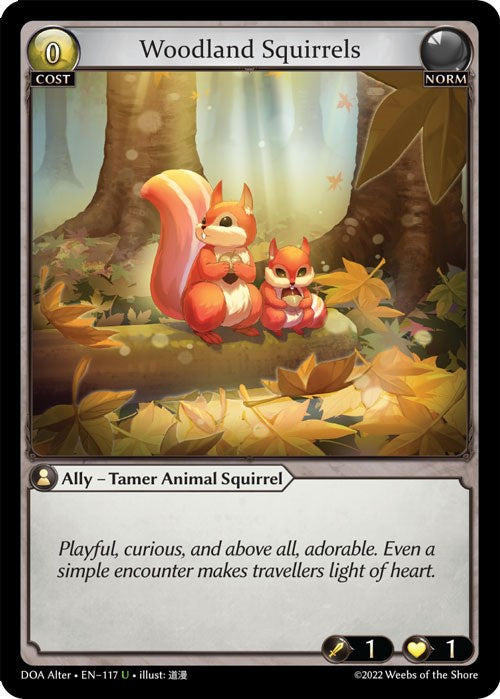 Woodland Squirrels (117) [Dawn of Ashes: Alter Edition] | Card Merchant Takapuna