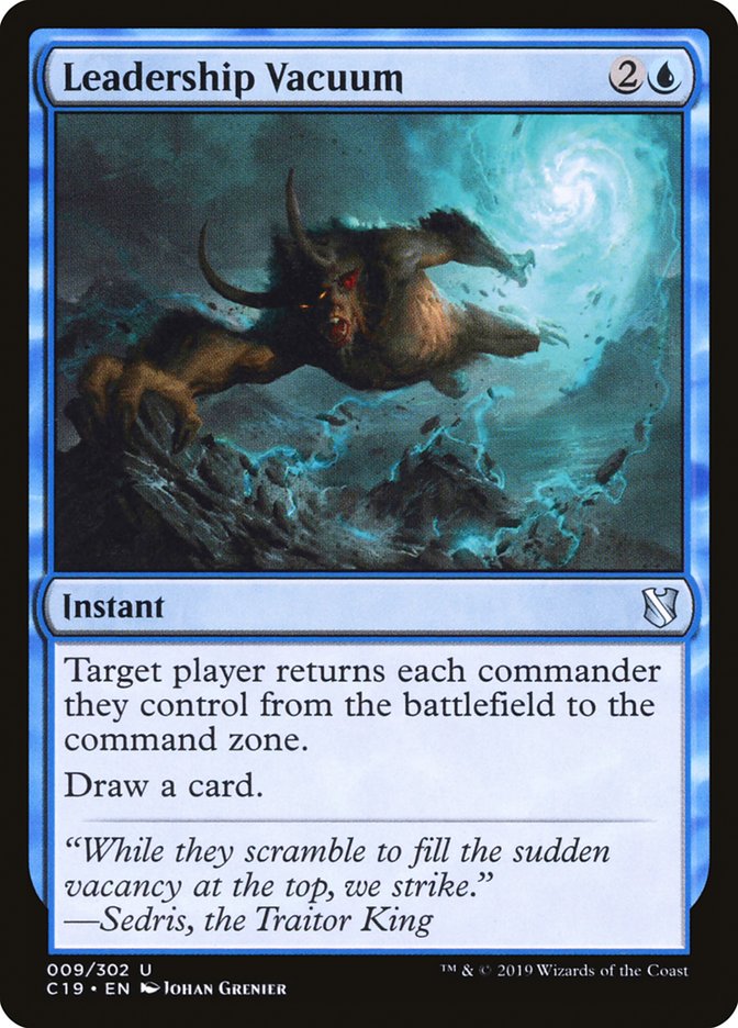 Leadership Vacuum [Commander 2019] | Card Merchant Takapuna
