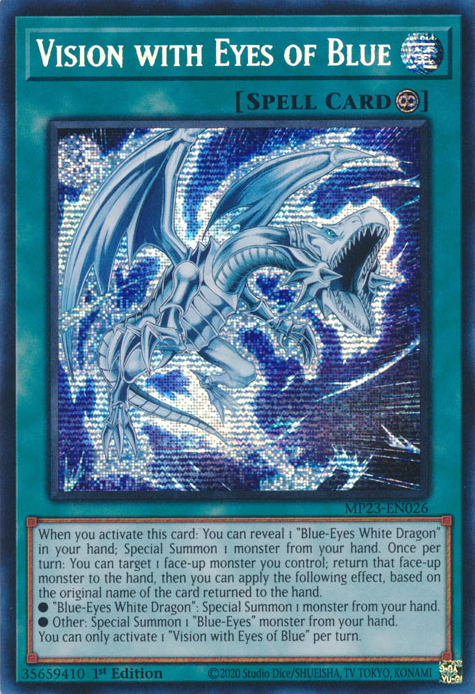 Vision with Eyes of Blue [MP23-EN026] Prismatic Secret Rare | Card Merchant Takapuna