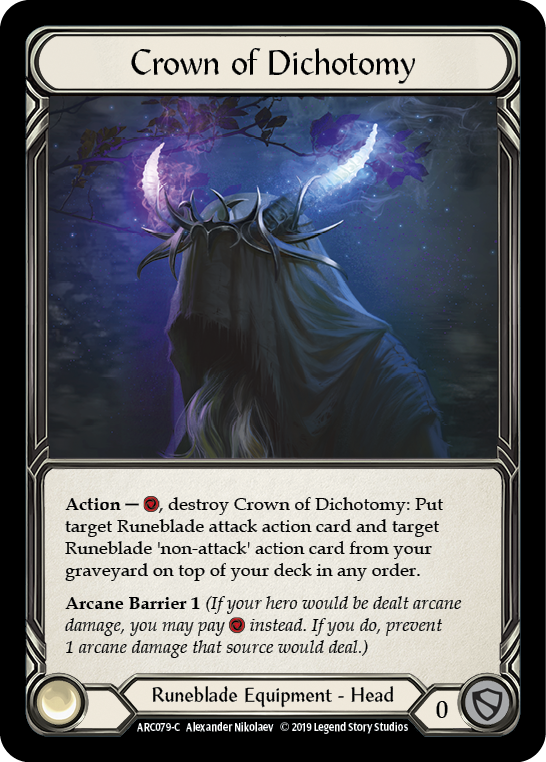 Crown of Dichotomy [ARC079-C] (Arcane Rising)  1st Edition Cold Foil | Card Merchant Takapuna