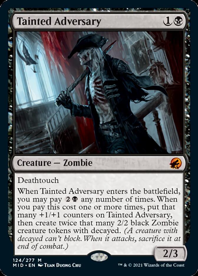 Tainted Adversary [Innistrad: Midnight Hunt] | Card Merchant Takapuna