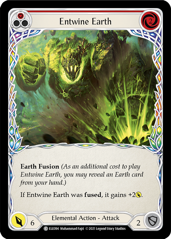 Entwine Earth (Red) [ELE094] (Tales of Aria)  1st Edition Rainbow Foil | Card Merchant Takapuna