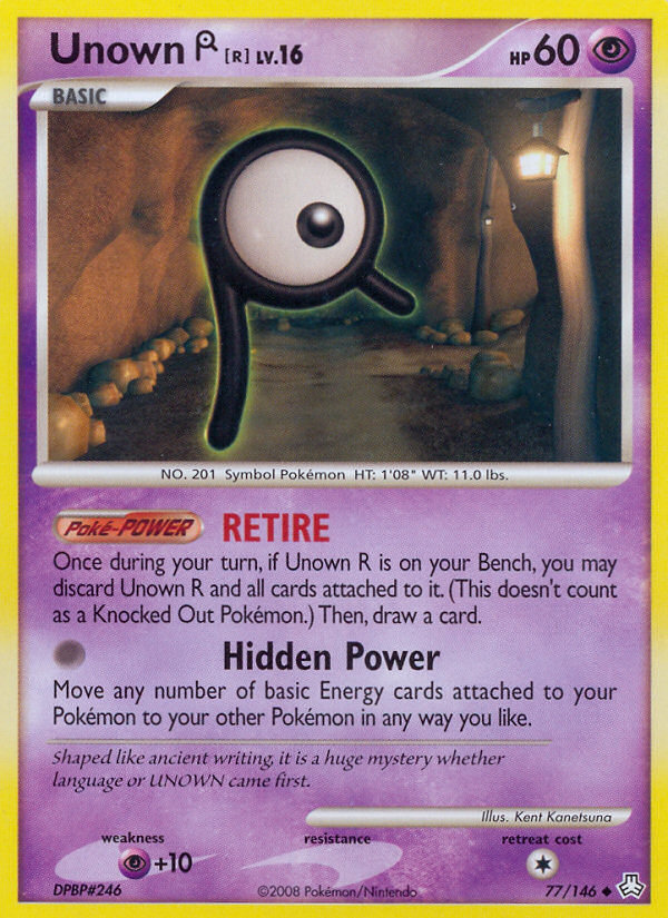 Unown R (77/146) [Diamond & Pearl: Legends Awakened] | Card Merchant Takapuna