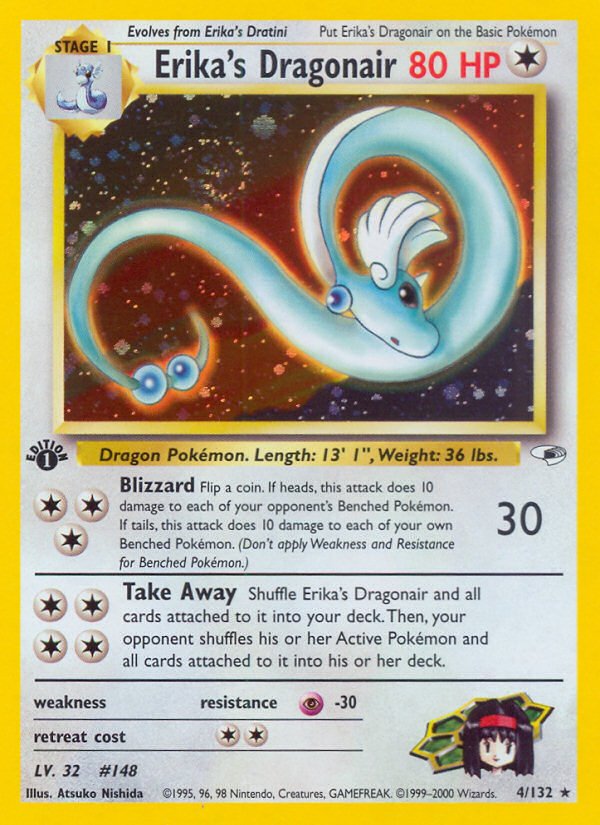 Erika's Dragonair (4/132) [Gym Heroes 1st Edition] | Card Merchant Takapuna