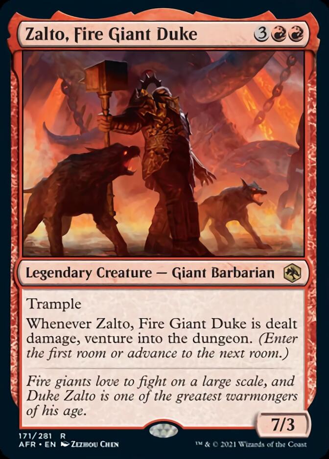 Zalto, Fire Giant Duke [Dungeons & Dragons: Adventures in the Forgotten Realms] | Card Merchant Takapuna