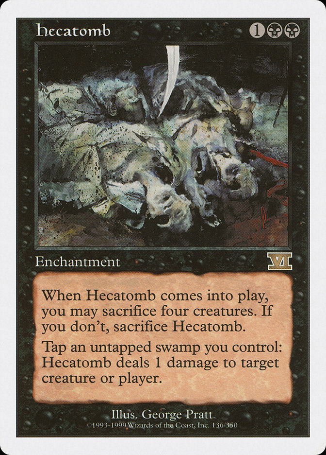 Hecatomb [Classic Sixth Edition] | Card Merchant Takapuna