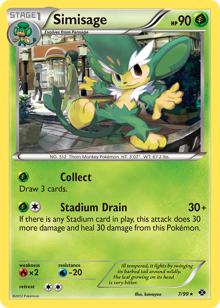 Simisage (7/99) [Black & White: Next Destinies] | Card Merchant Takapuna