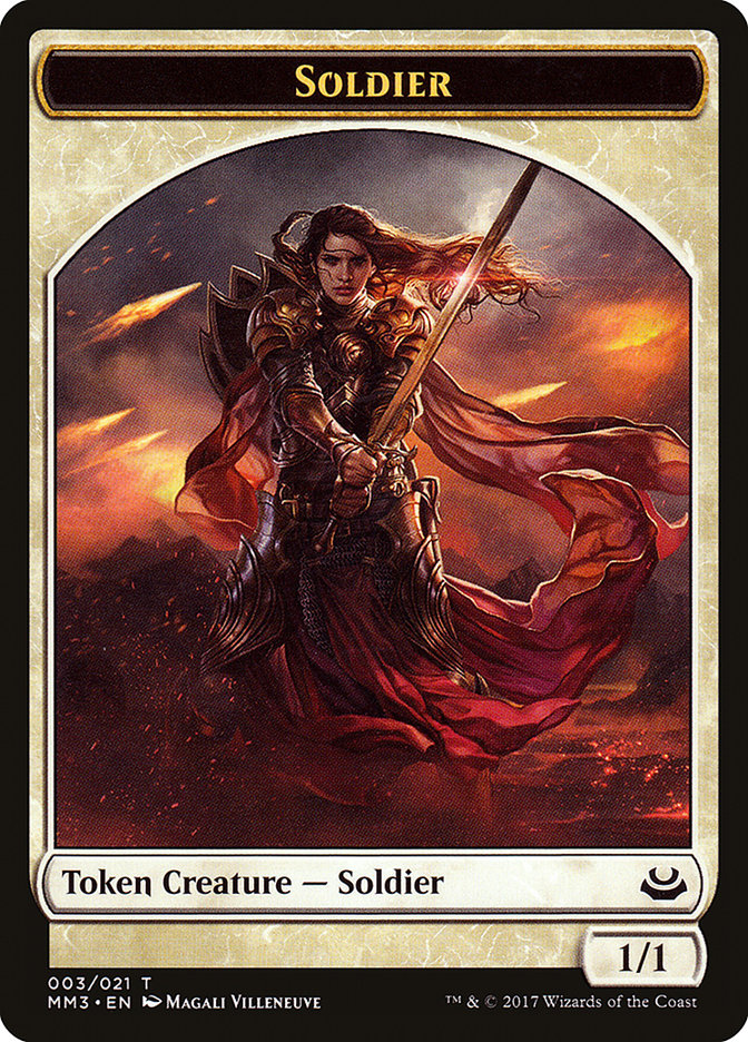 Soldier Token (003/021) [Modern Masters 2017 Tokens] | Card Merchant Takapuna