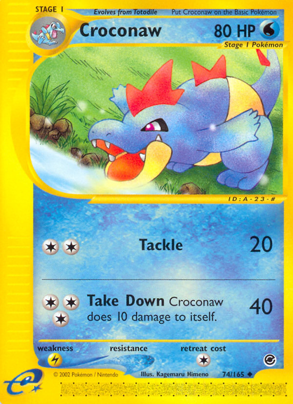 Croconaw (74/165) [Expedition: Base Set] | Card Merchant Takapuna